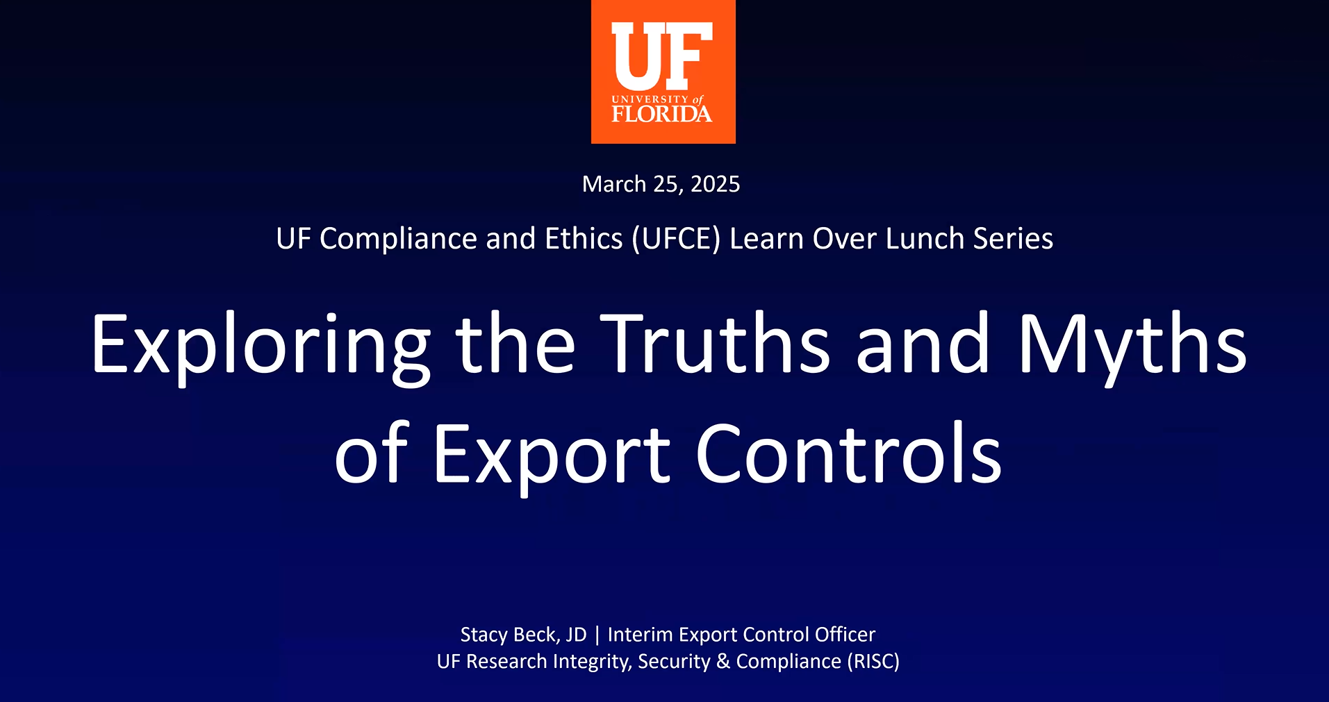 Play Video about Exploring the Truths and Myths of Export Controls